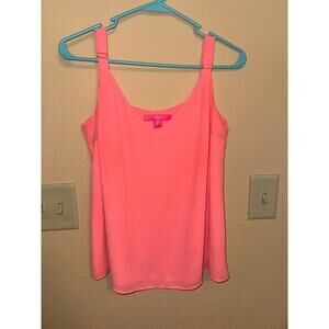 Lilly Pulitzer Nadia Lileeze Cami Tank Top Adjustable Strap Pink medium